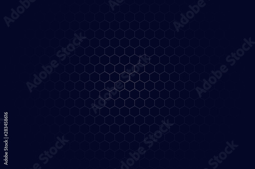 Futuristic hexagon background sciences illustration. HUD element. Technology concept. 3d landscape. Big data futuristic abstract background