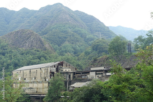 Wallpaper Mural 山間にある工場群の廃墟　abandoned factories  in the mountain Torontodigital.ca