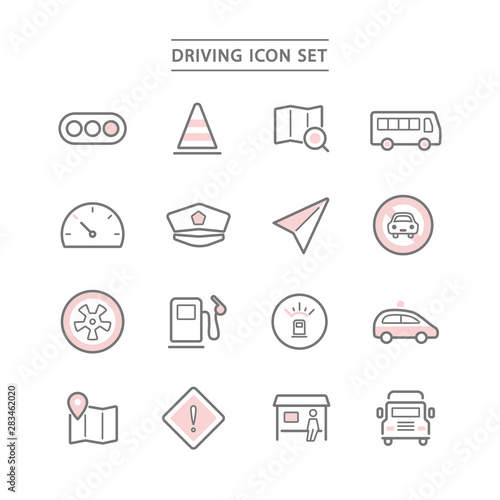 DRIVING ICON SET