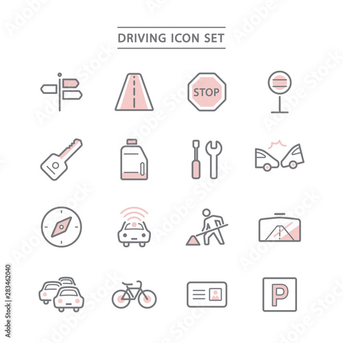 DRIVING ICON SET