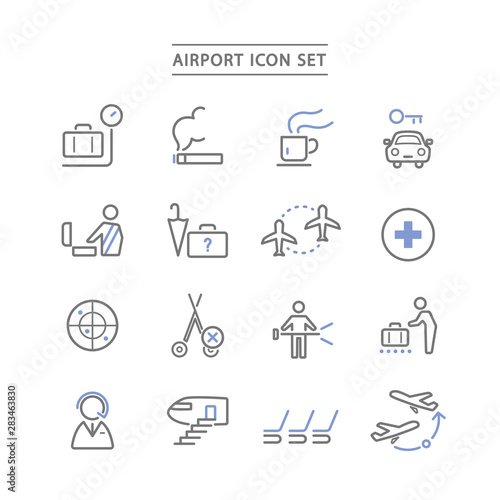 AIRPORT ICON SET