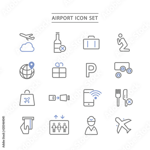 AIRPORT ICON SET
