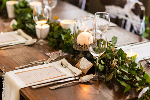 Obraz na plátně wedding table setting