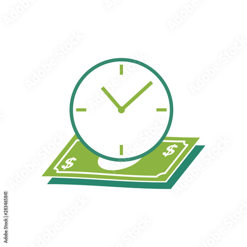 Calendar with payday calculator concept vector isolated illustration