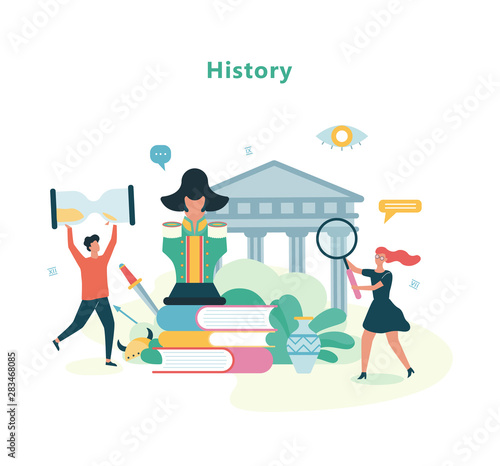 History school subject. Idea of science and education