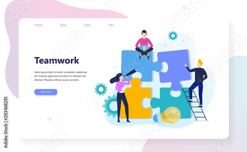 Business teamwork concept. Idea of partnership and cooperation