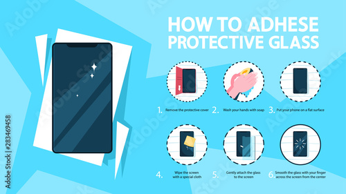 How to put a screen glass protector