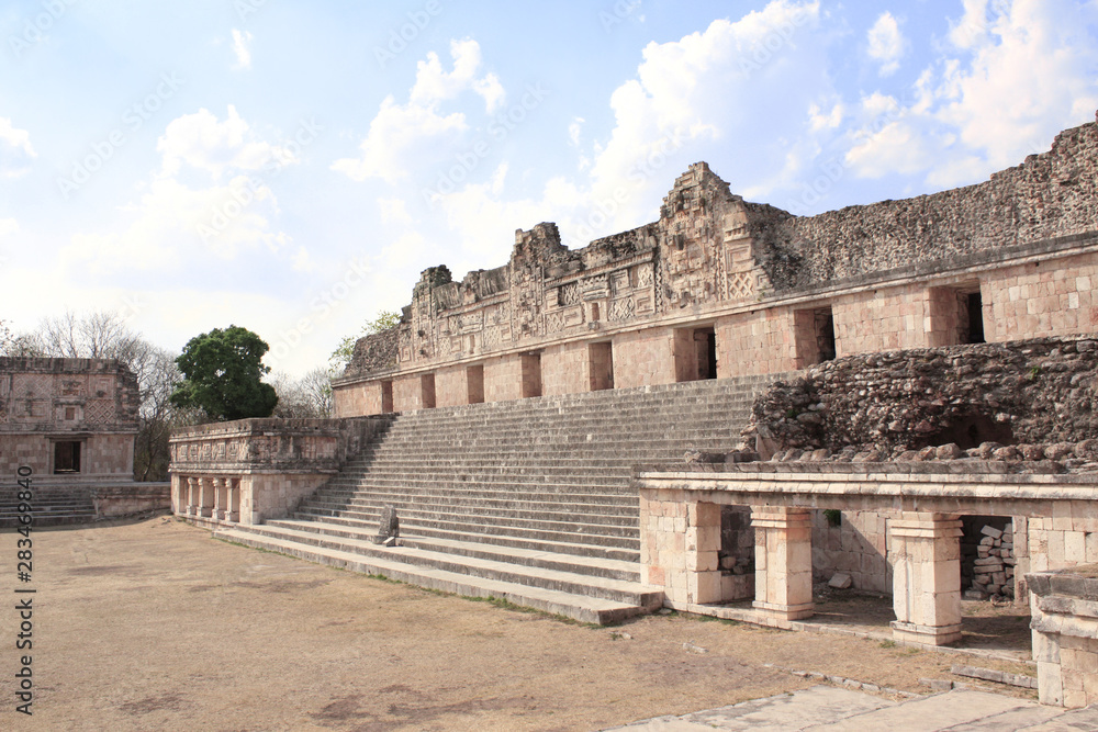 Ruins of royal complex, Uxmal, Yucatan, Mexico