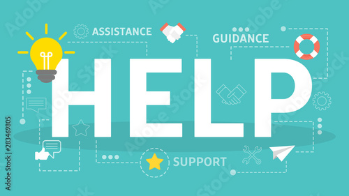 Help and support concept. Idea of customer service