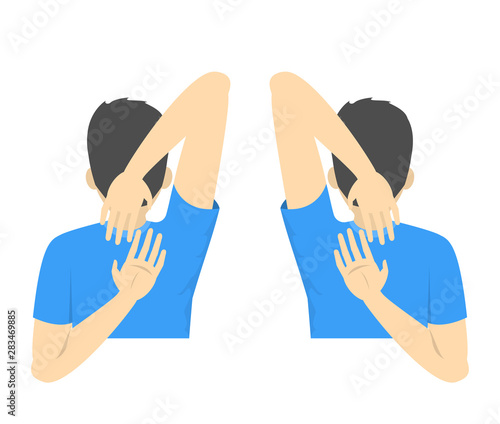 Shoulder wing span exercise. Stretch to relieve shoulder pain