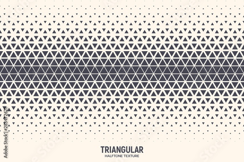 Triangles Particles Vector Abstract Geometric Technology Extreme Sports Background. Halftone Triangular Retro Simple Pattern Backdrop. Minimal 80s Style Dynamic Tech Wallpaper