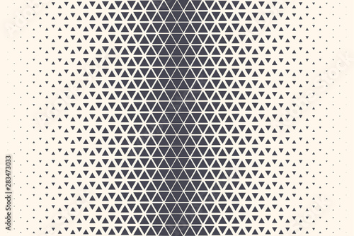 Triangle Shapes Vector Abstract Geometric Technology Extreme Sports Background. Halftone Triangular Retro Simple Pattern Backdrop. Minimal 80s Style Trigon Dynamic Tech Wallpaper