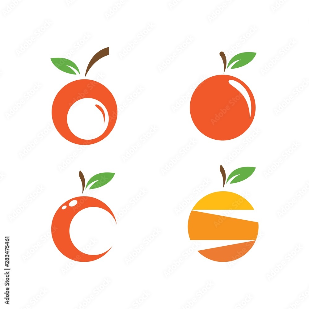 Orange fruit logo Orange fruit logo