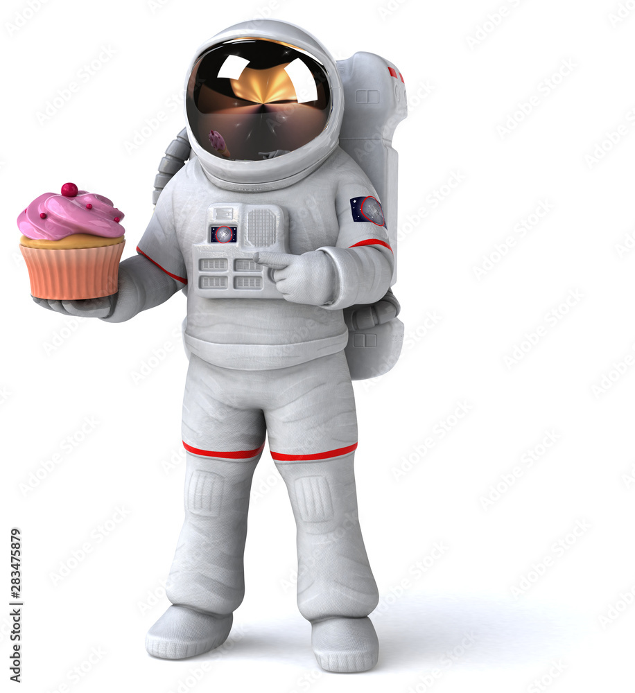 Fun astronaut - 3D Illustration Fun astronaut - 3D Illustration