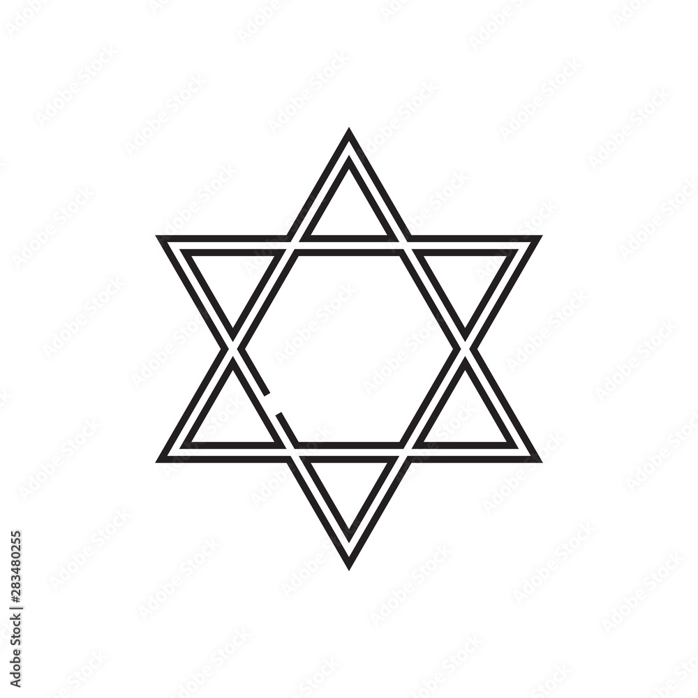 star of david icon logo vector illustration star of david icon logo vector illustration