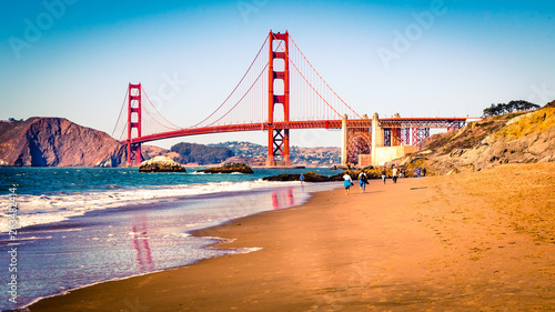 Photography Golden Gate Bridge San Francisco vom Bakers Beach