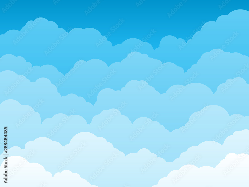 vector illustration of blue sky background with clouds vector illustration of blue sky background with clouds