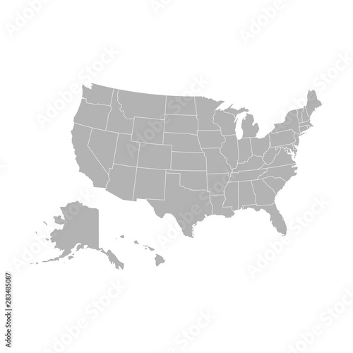Map of U.S.A - Vector