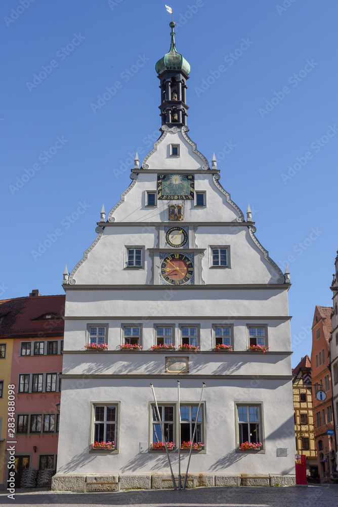 Historical house of Rotenburg ob der Tauber on Germany