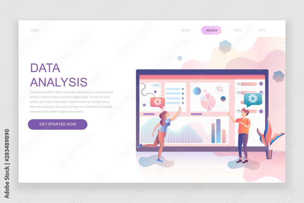 Modern flat web page design template concept of Auditing, Data Analysis decorated people character for website and mobile website development. Flat landing page template. Vector illustration. Modern flat web page design template concept of Auditing, Data Analysis decorated people character for website and mobile website development. Flat landing page template. Vector illustration.