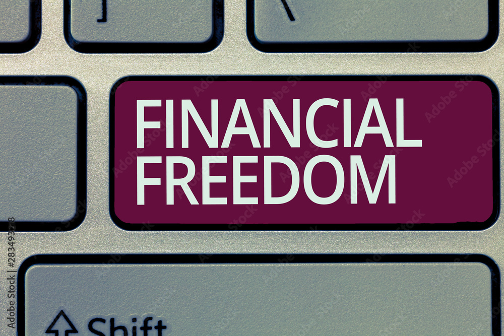 Handwriting text writing Financial Freedom. Concept meaning Having money Free from worry when it comes to cash flow. Handwriting text writing Financial Freedom. Concept meaning Having money Free from worry when it comes to cash flow.