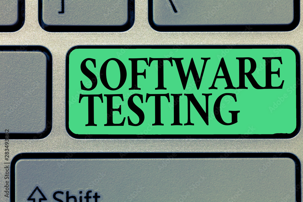 Handwriting text writing Software Testing. Concept meaning investigation provide information about the quality of it. Handwriting text writing Software Testing. Concept meaning investigation provide information about the quality of it.