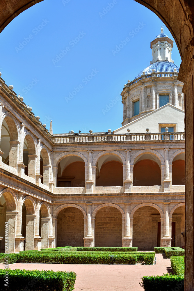 Valencia, Spain: 06.15.2019; The nook in the Monastery  of San Miguel de los Reyes