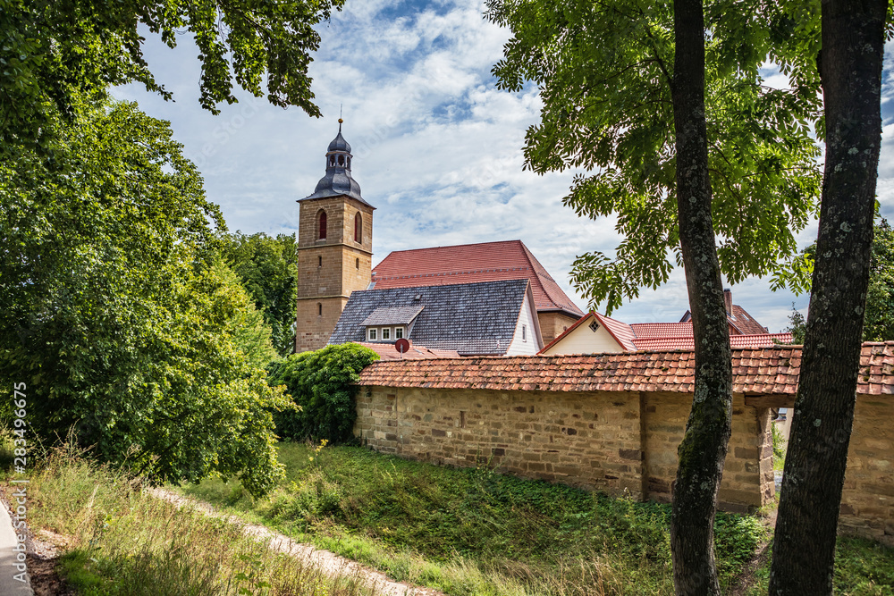 Wallgraben and town wall of Bad Rodach Wallgraben and town wall of Bad Rodach