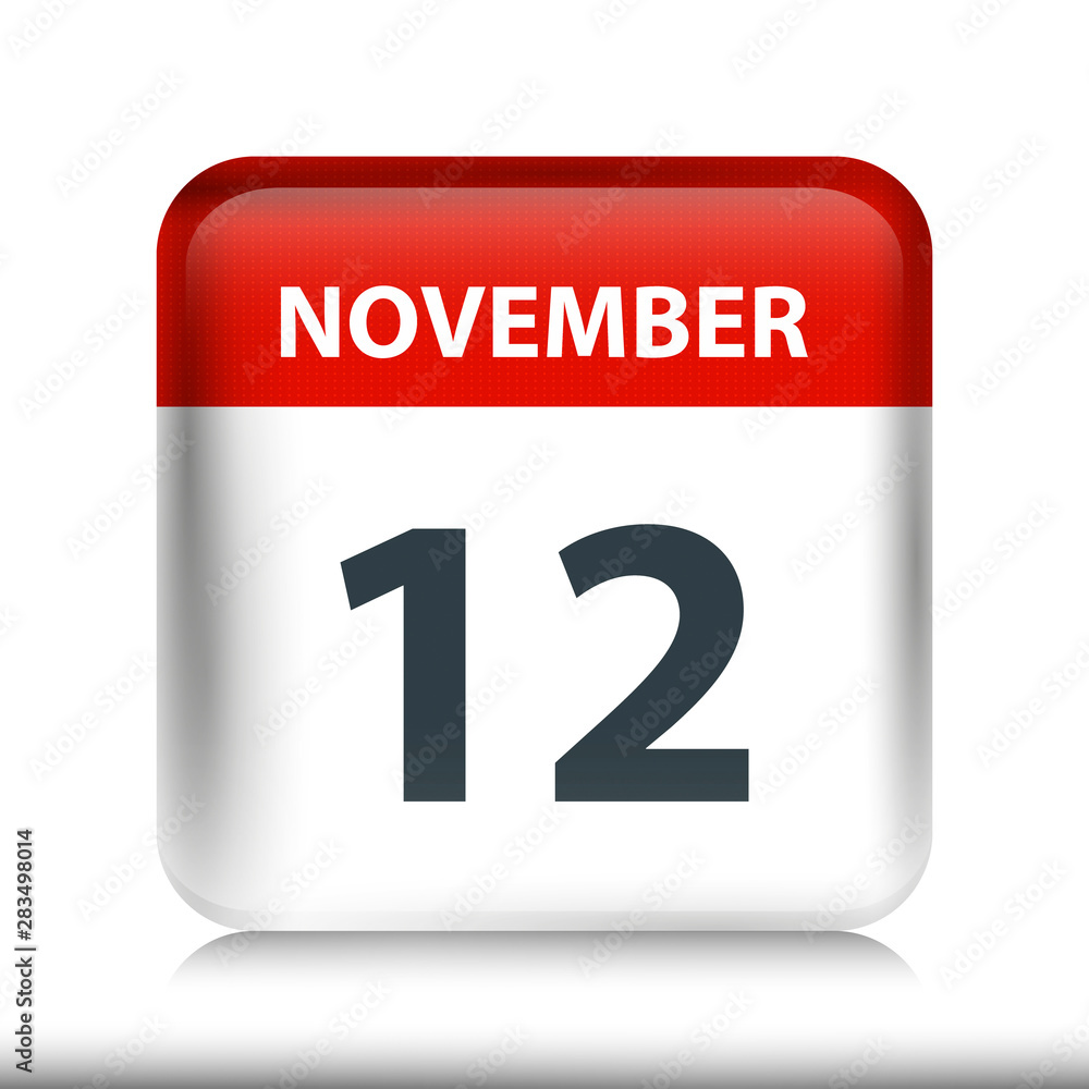 November 12 - Glossy Calendar Icon - Calendar design template November 12 - Glossy Calendar Icon - Calendar design template