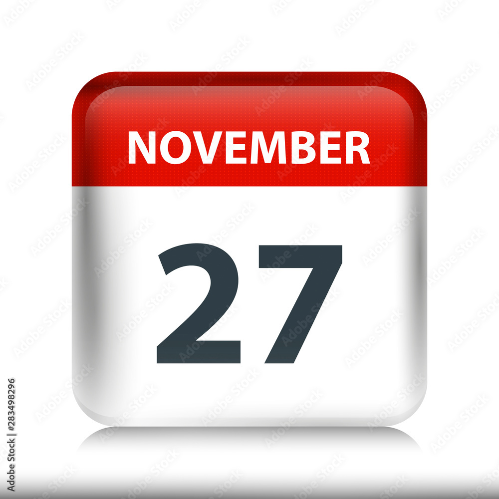 November 27 - Glossy Calendar Icon - Calendar design template November 27 - Glossy Calendar Icon - Calendar design template