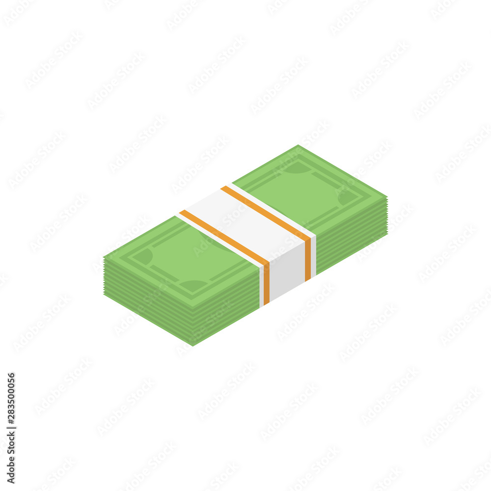 money is a stack of banknotes isometry money is a stack of banknotes isometry