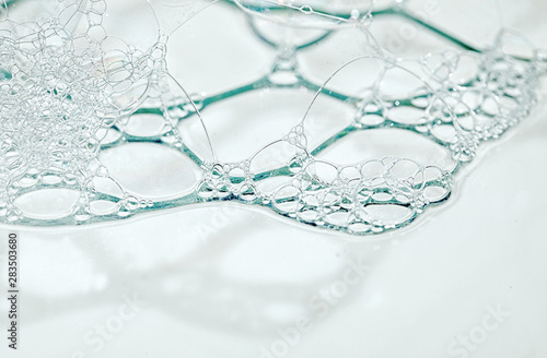 soap bubbles close up as background