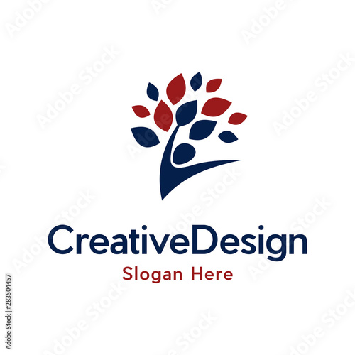  leaf and wellness vector logo template. Human health symbol, leaf logo. Organic, eco, vegan logo concept, Wellness Logo Design . natural health wellness fitness and yoga logo design