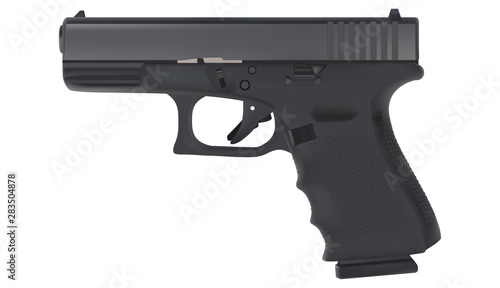 A popular gun for police officers around the world. , Can enlarge images without losing quality vector images.