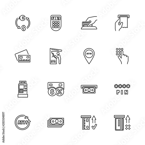 Atm - Flat Vector Icons