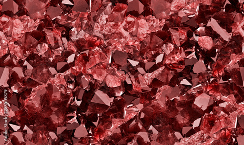 dark red ruby crystals seamless background photo