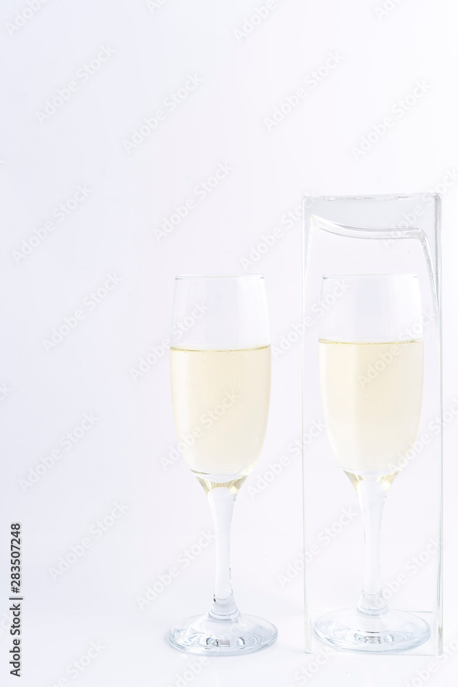 copa champagne y vidrio distintas glamour