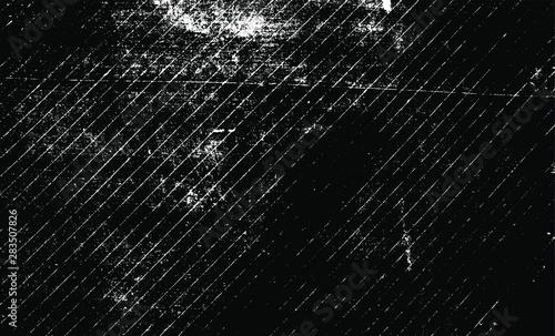 Scratched Grunge Urban Background Texture Vector. Dust Overlay Distress Grainy Grungy Effect. Distressed Backdrop Vector Illustration. Isolated Black on White Background. EPS 10.