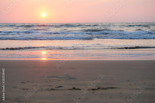 sunset on beach