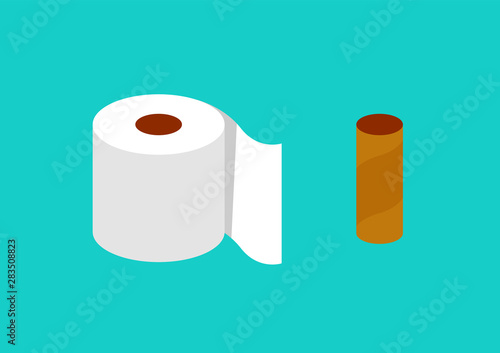 Tissue paper in flat style