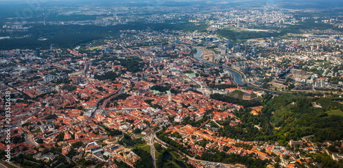 Aerial view of Vilnius,Lithuania
