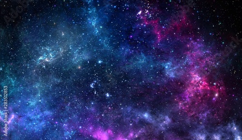 science fiction wallpaper. Beauty of deep space. Colorful graphics for background, like water waves, clouds, night sky, universe, galaxy, Planets,  photo