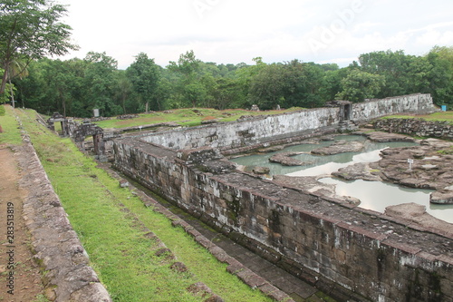 beautiful park in ratu boko temple of indonesia