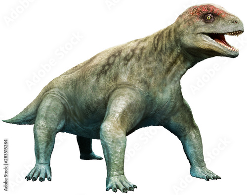 Criocephalosaurus from the Permian 3D illustration © warpaintcobra