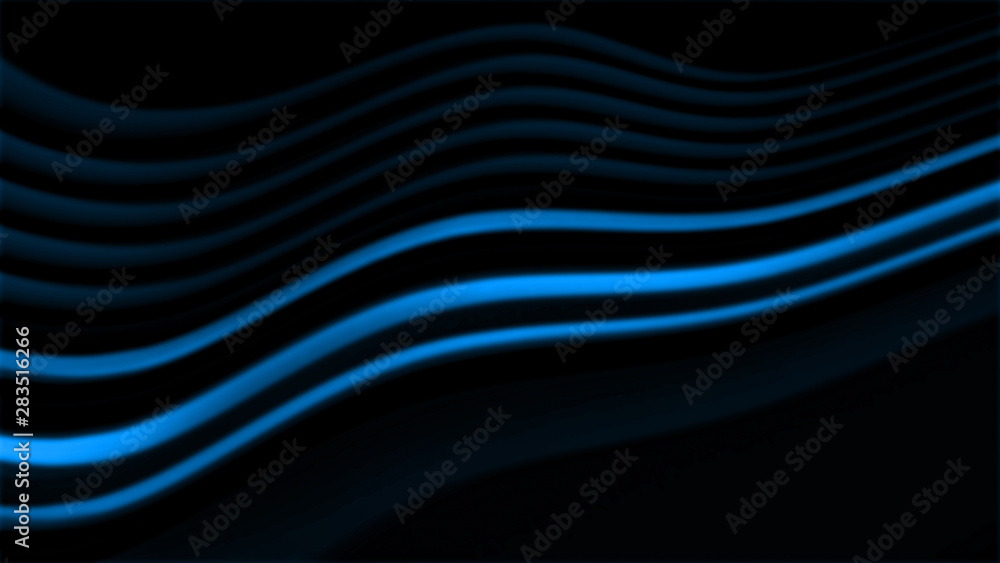 Fototapeta premium 3d abstarct waves background rendering