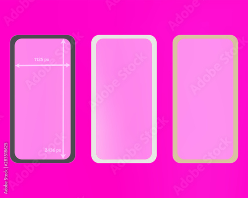 Mesh, pink colored phone backgrounds kit.