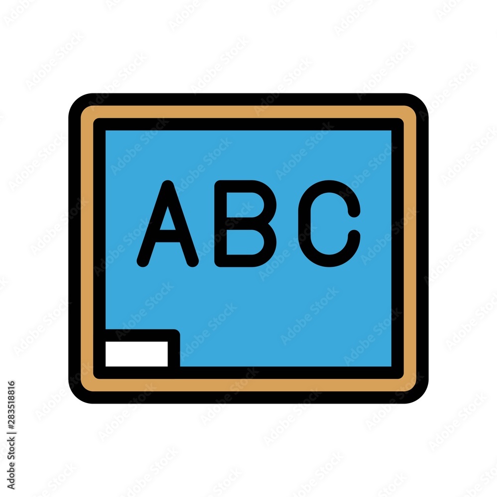 Blackboard vector, Back to school filled style icon Blackboard vector, Back to school filled style icon
