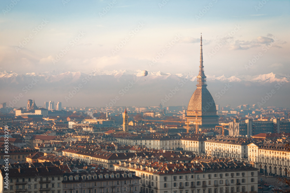Panoramic view of the City Of Turin