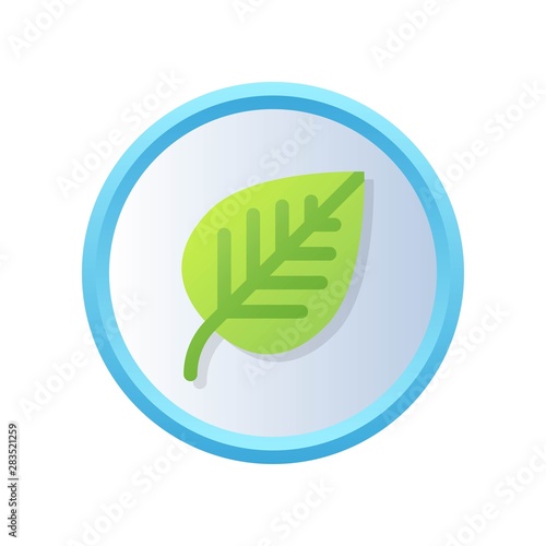 Leaf vector, Back to school gradient style icon