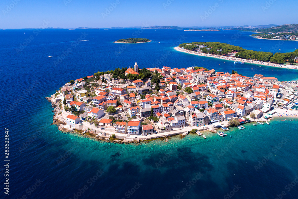 Croatia - Primosten old town aerial view